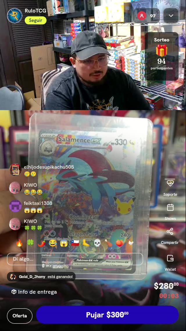 Carta Pokémon Salamence ex SIR