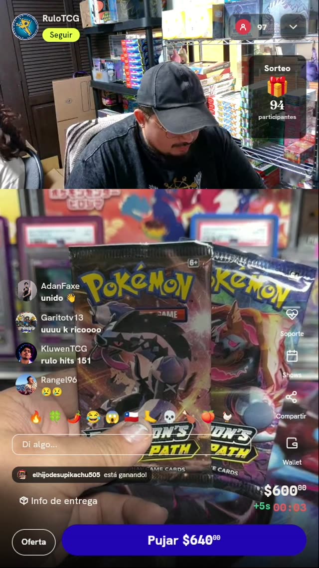 2 Sobres Pokémon TCG Champion's Path