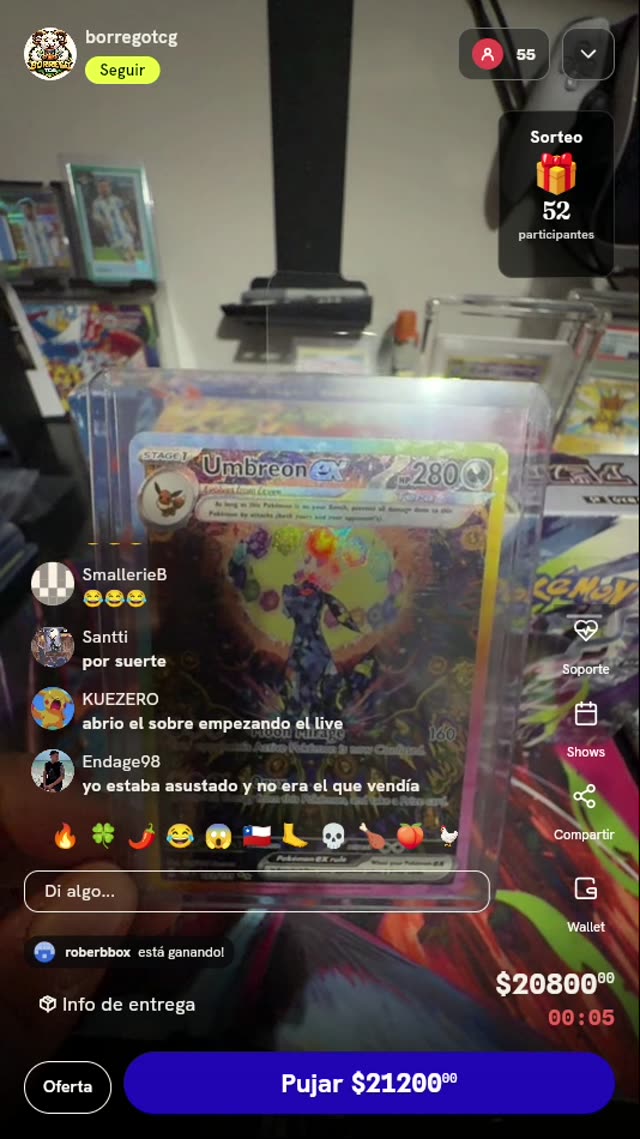 Carta Pokémon Umbreon ex SIR