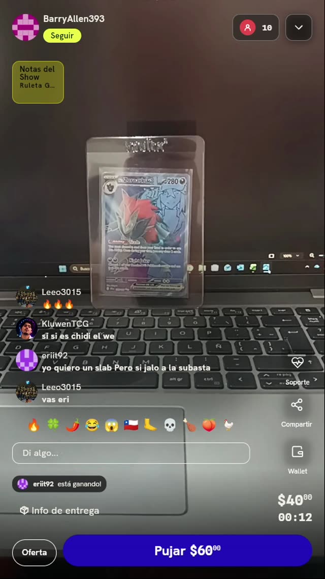 Carta Pokémon N's Zoroark ex Full Art
