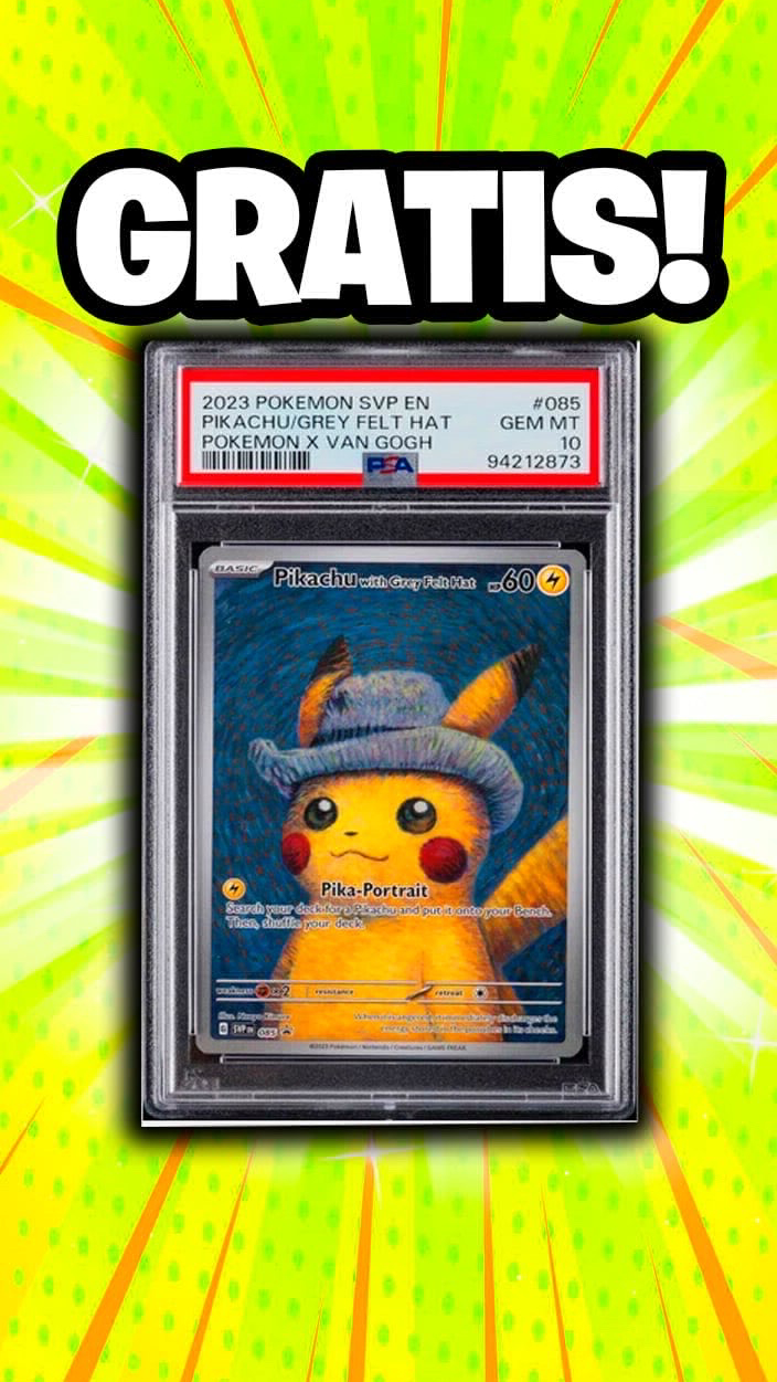 Pika Van Gogh PSA 10 GRATIS! + Producto desde $20