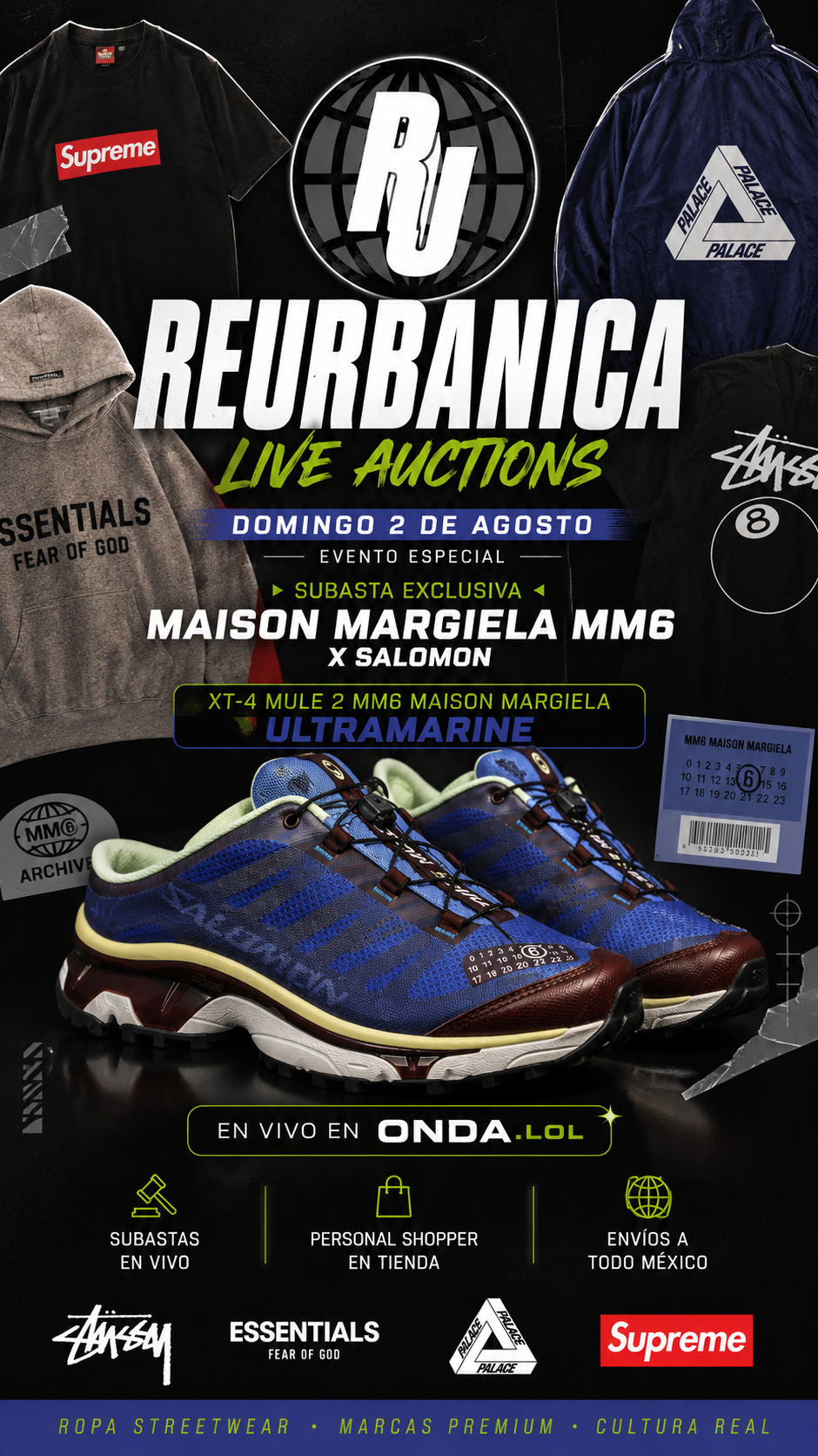 🚨 SUBASTA EXCLUSIVA | MAISON MARGIELA MM6 x SALOMON | SUPREME • PALACE • STÜSSY • ESSENTIALS