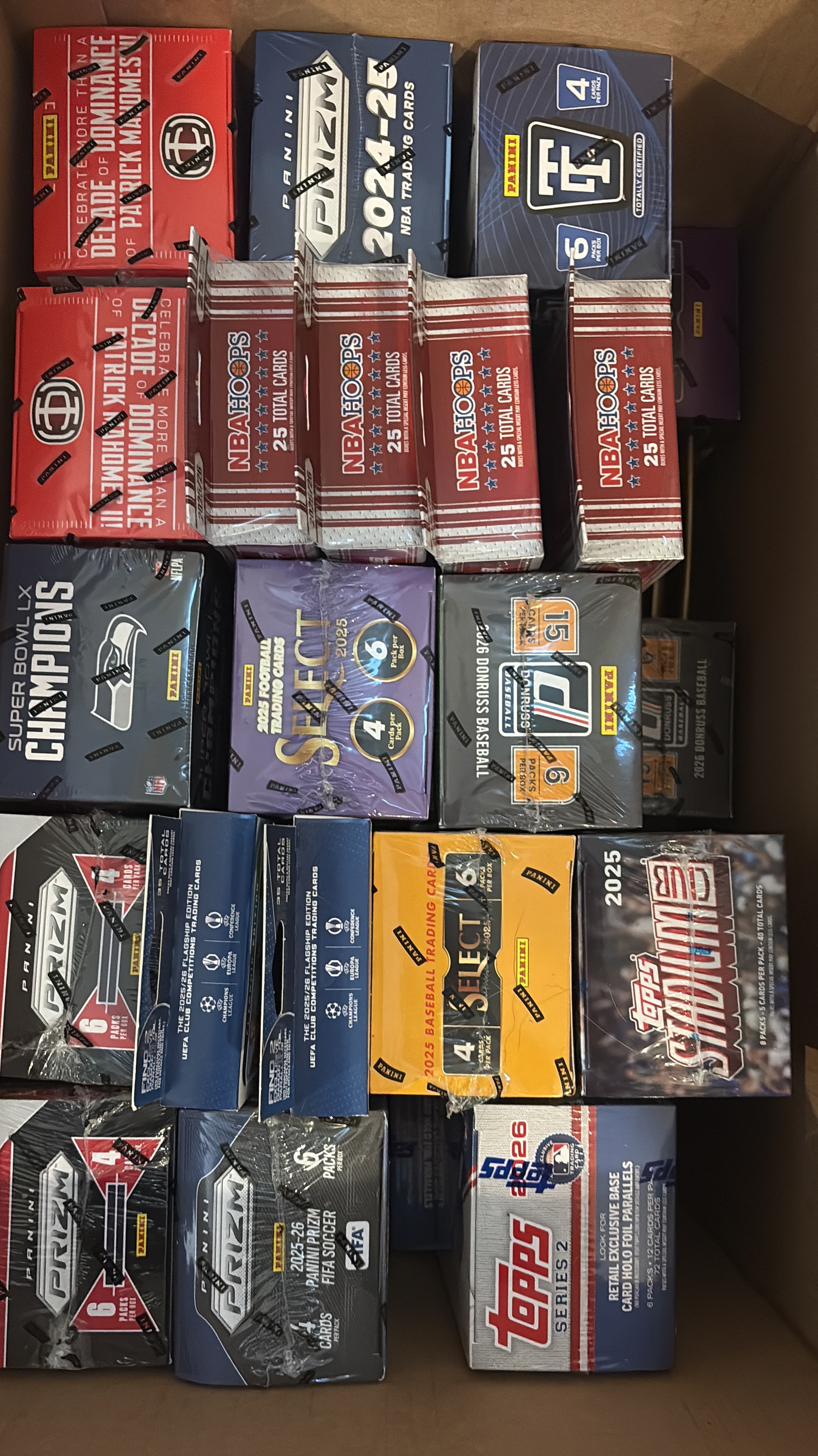 CAJAS, SOBRES Y SINGLES