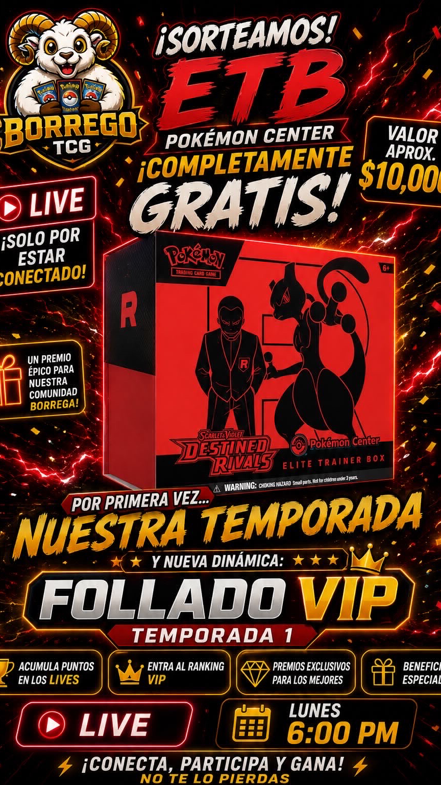 Temp 1 ep 1 FOLLADOS VIP SORTEO GRATIS ETB POKEMON CENTER DESTINED RIVALS