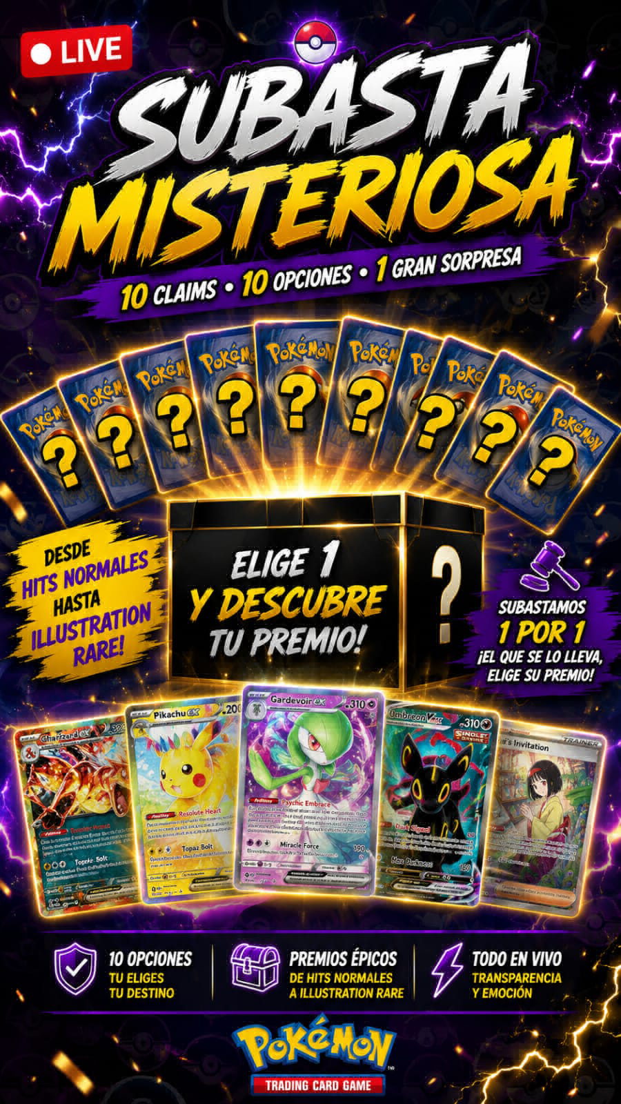 Subasta Misteriosa desde $20
