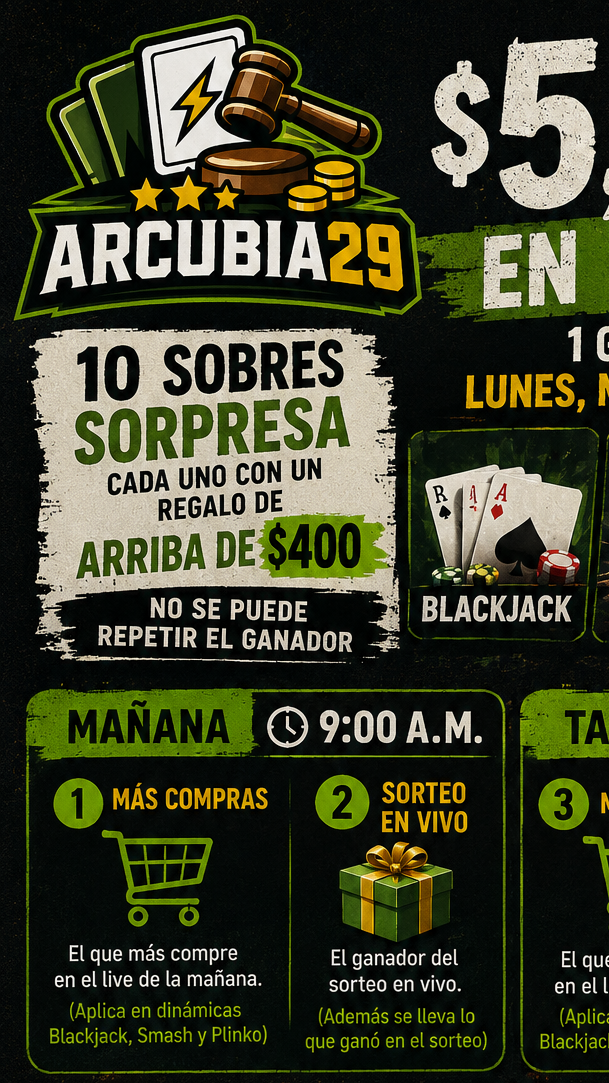 Arcubia29 Noticias TCG regalos y más 