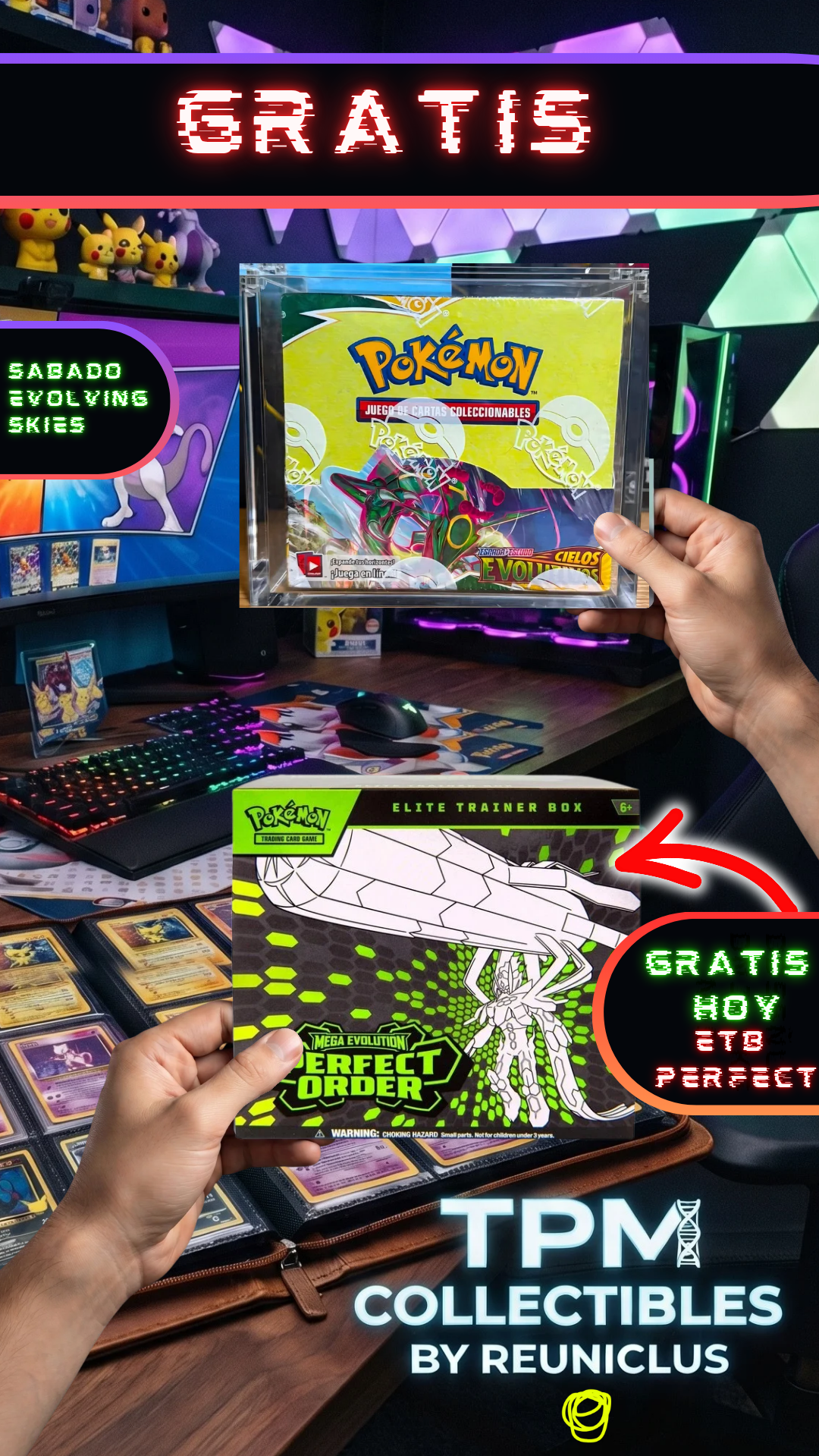 Gratis ETB Perfect Order 🔥 Evolving Skies 🔥  Prventa 30th aniversario 