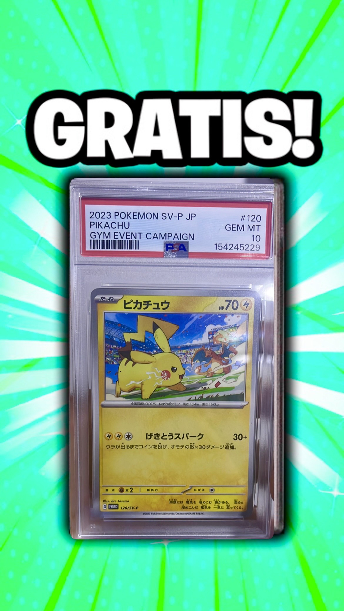 Pikachu & Chari PSA 10 Gratis! Break B&W