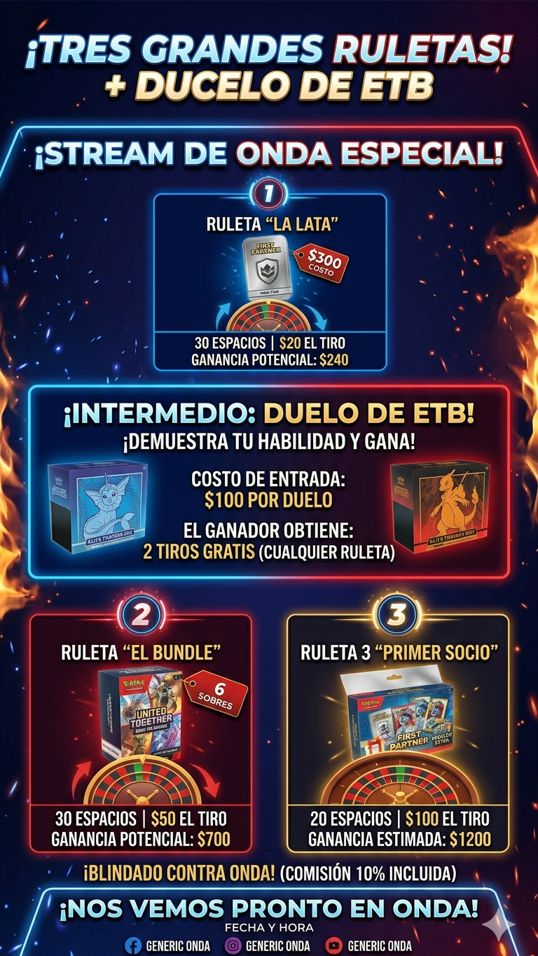 Ruleta y rifa y batalla de etb