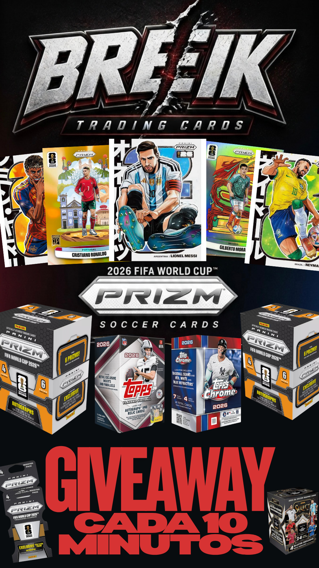 🔥2026 FIFA PRIZM, TOPPS CHROME MLB Y NFL FLAGSHIP🔥