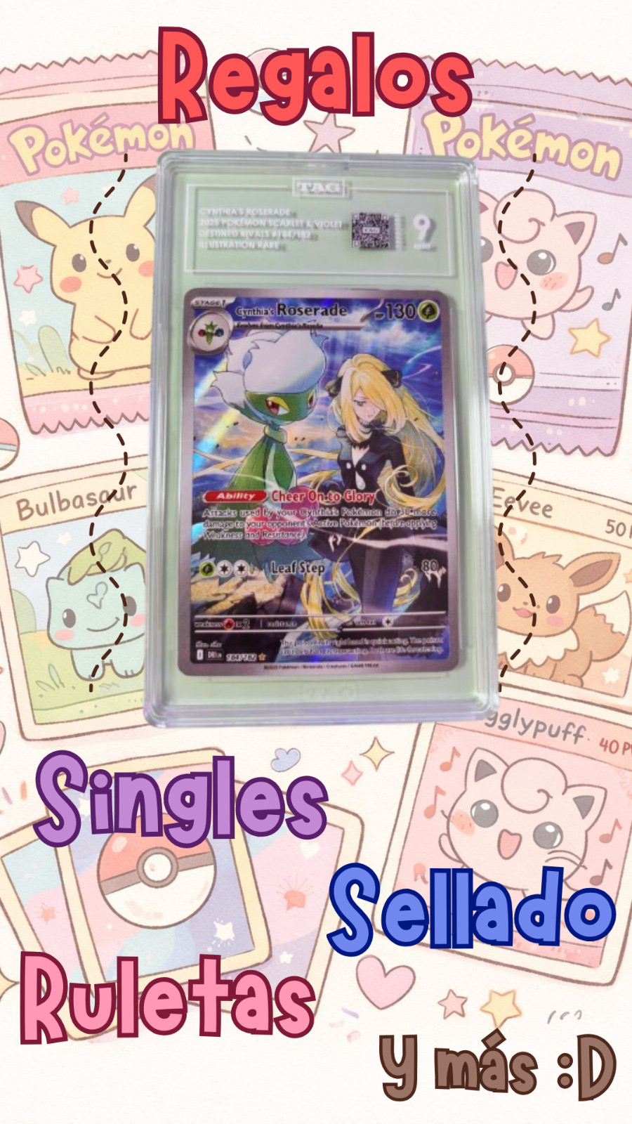 Ruleta, singles y sorteo de slab TAG 9 👀⭐️