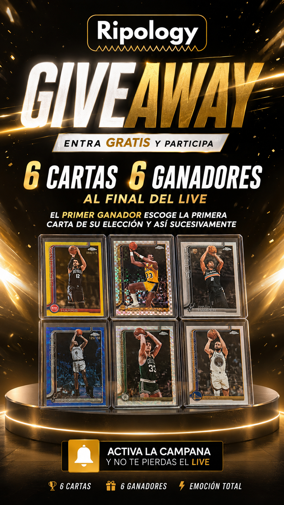 6 CARTAS GRATIS , SUBASTAS, SINGLES, PACKS