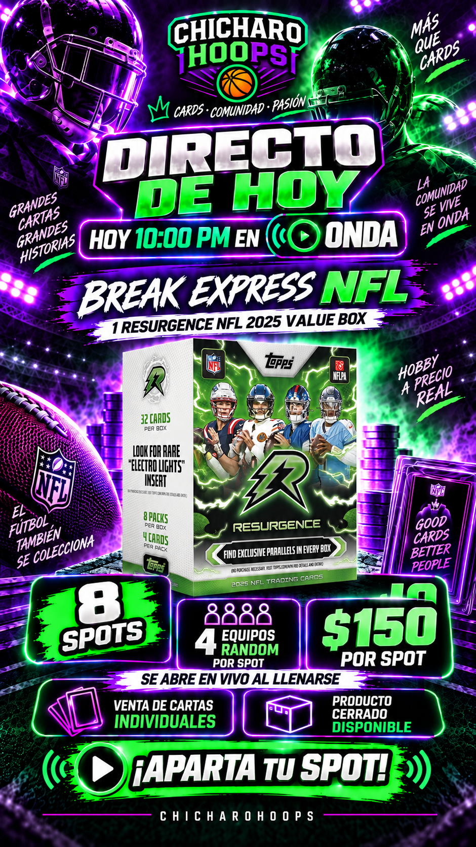 BREAK DISPONIBLE $150 x spot | Venta de Cartas individuales y producto cerrado 