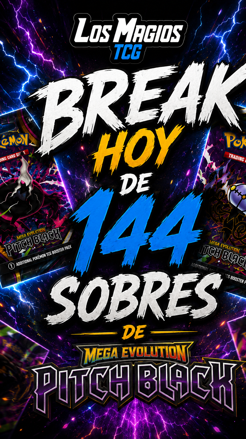 BREAK DE 144 sobres de pitch black y regalos 🔥🔥🔥