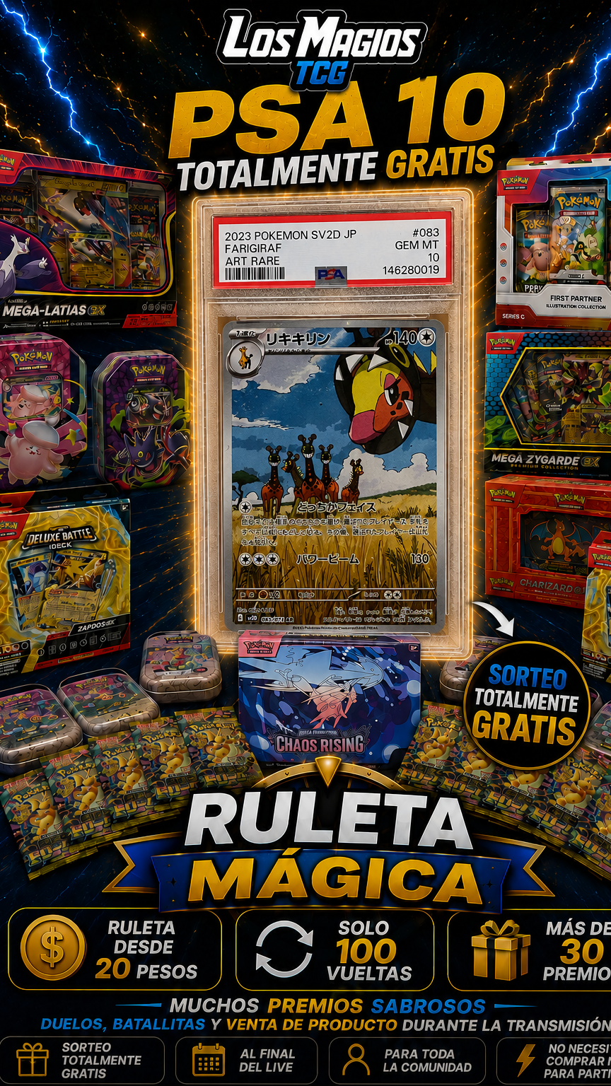 RULETA MÁGICA Y FARIGIRAF PSA 10🔥🔥