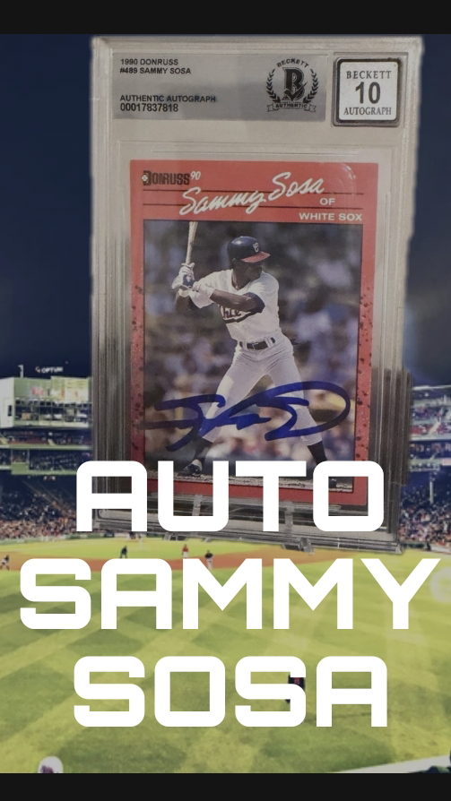 AUTOGRAFO SAMMY SOSA EN 35