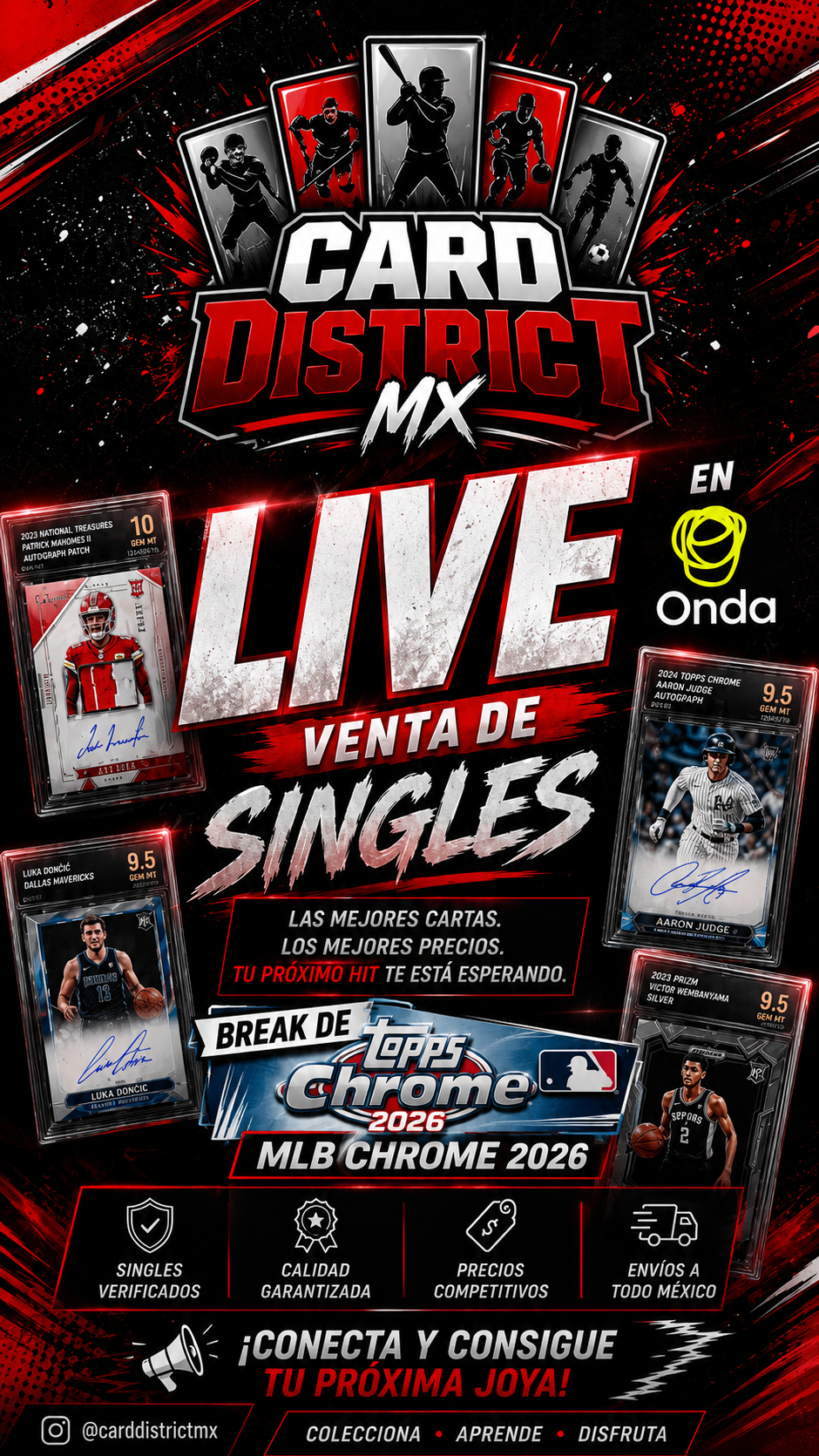 🔥BREAK MLB CHROME 2026 + VENTA DE SINGLES | ¡BUSCANDO HITS EN VIVO! 🔥