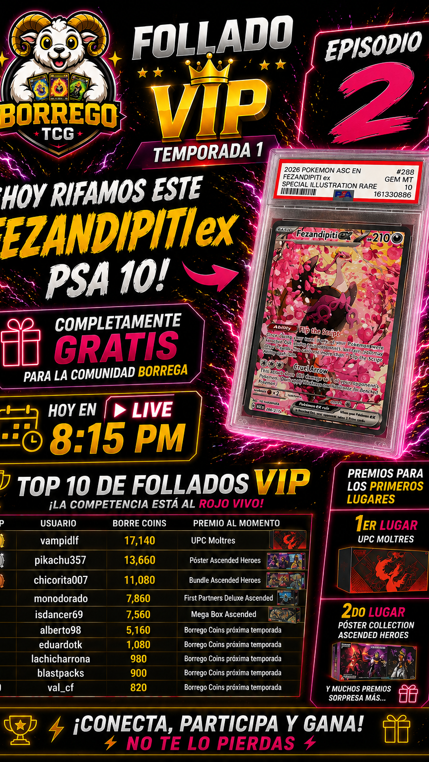 FEZANDIPITI PSA10 GRATIS Temp 1 ep 2 FOLLADOS VIP SORTEO GRATIS