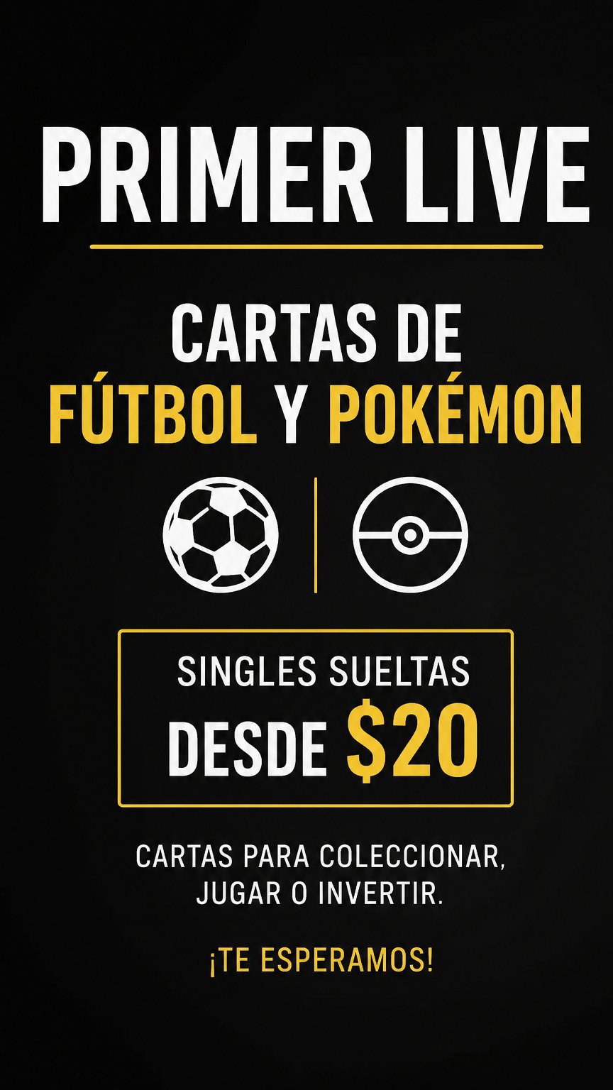 Cartas sueltas de fútbol.