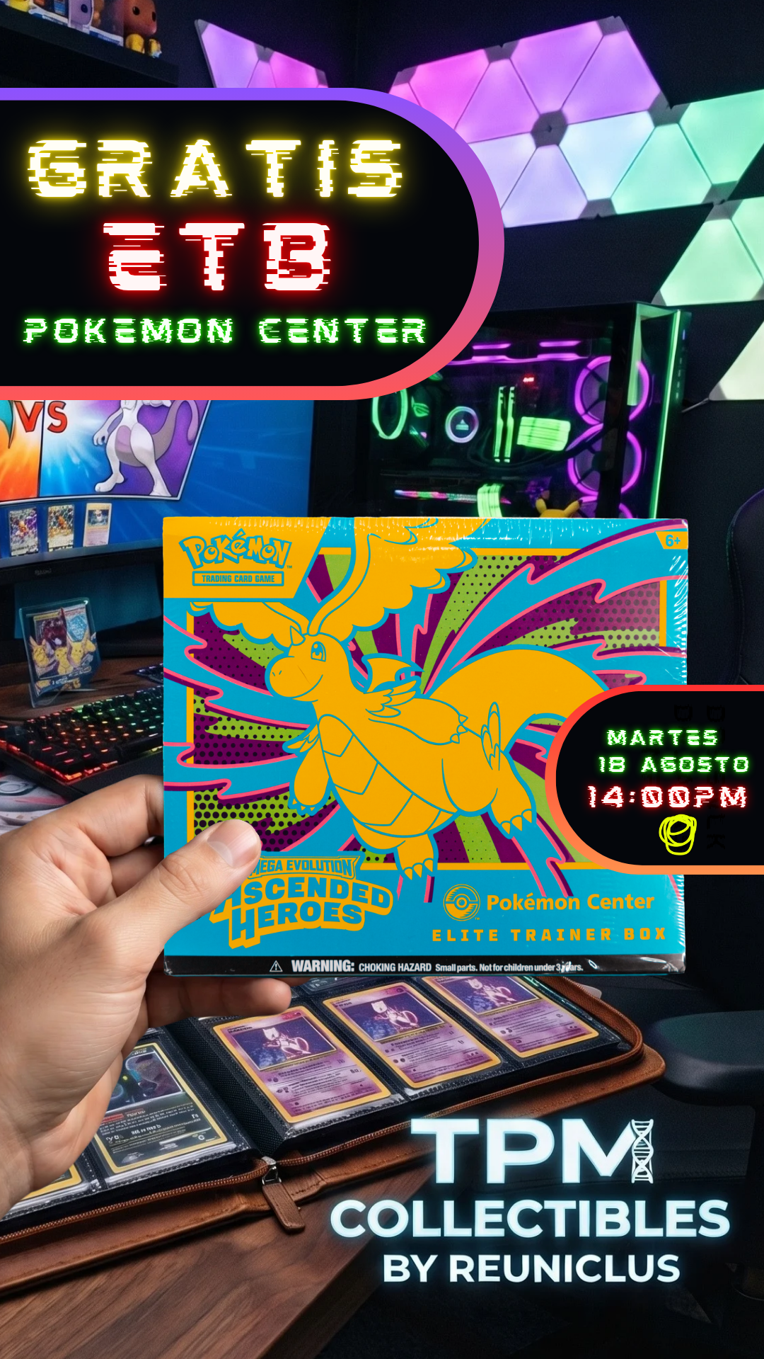 Gratis 🌟ETB Ascended Pokemon Center 🎁🔥 Producto pokemon, One Piece desde $20 