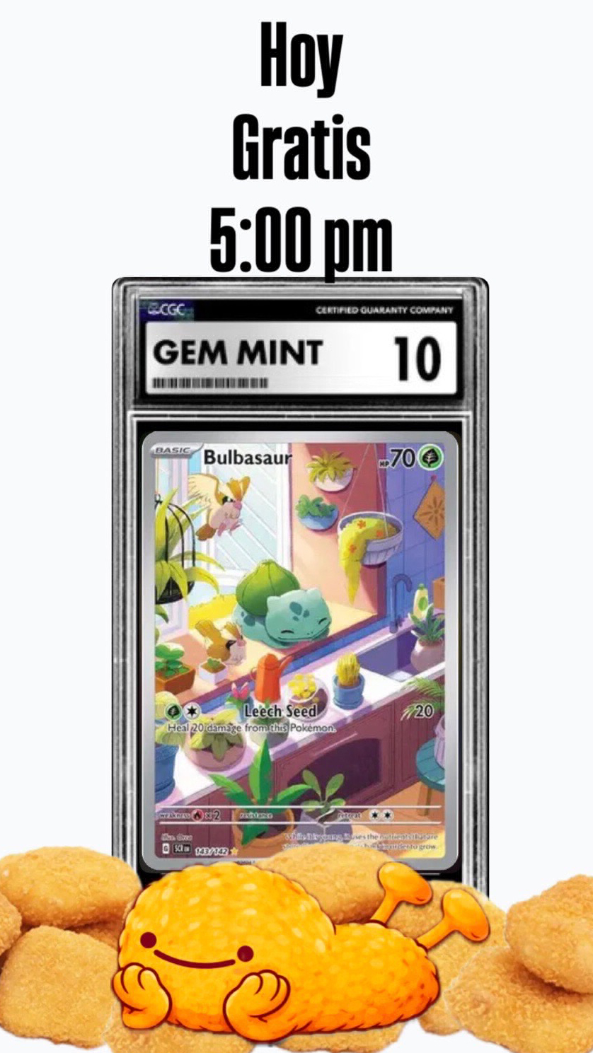 BULBASAUR 10 GRATIS🔥🔥🔥🔥