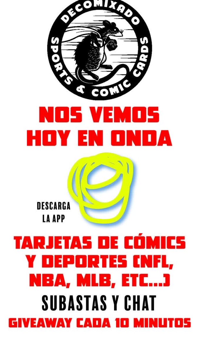 Subastas de tarjetas desde $20 pesos & giveaway cada 10 min 
