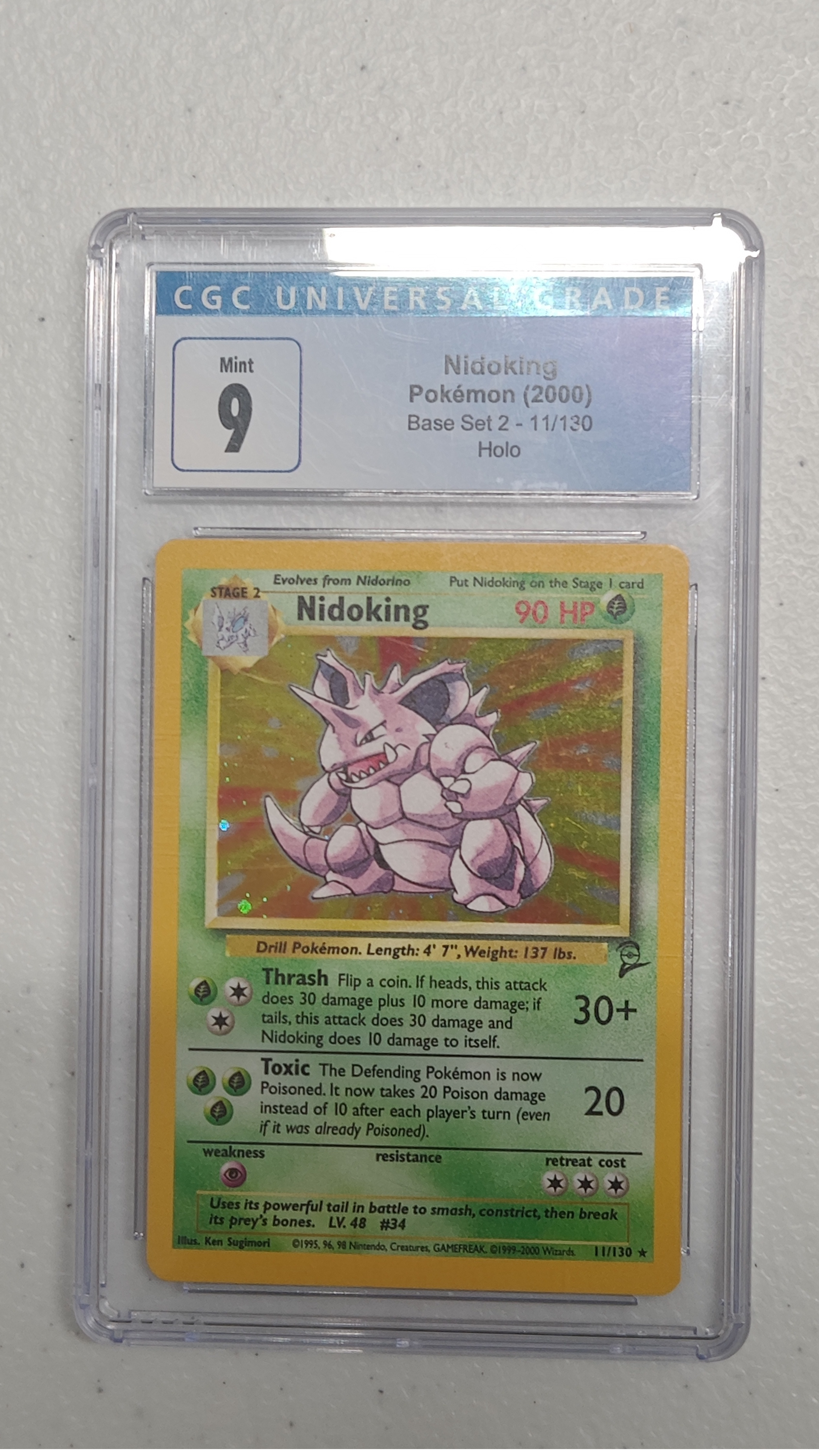 Pokémon tcg nidoking CGC 9