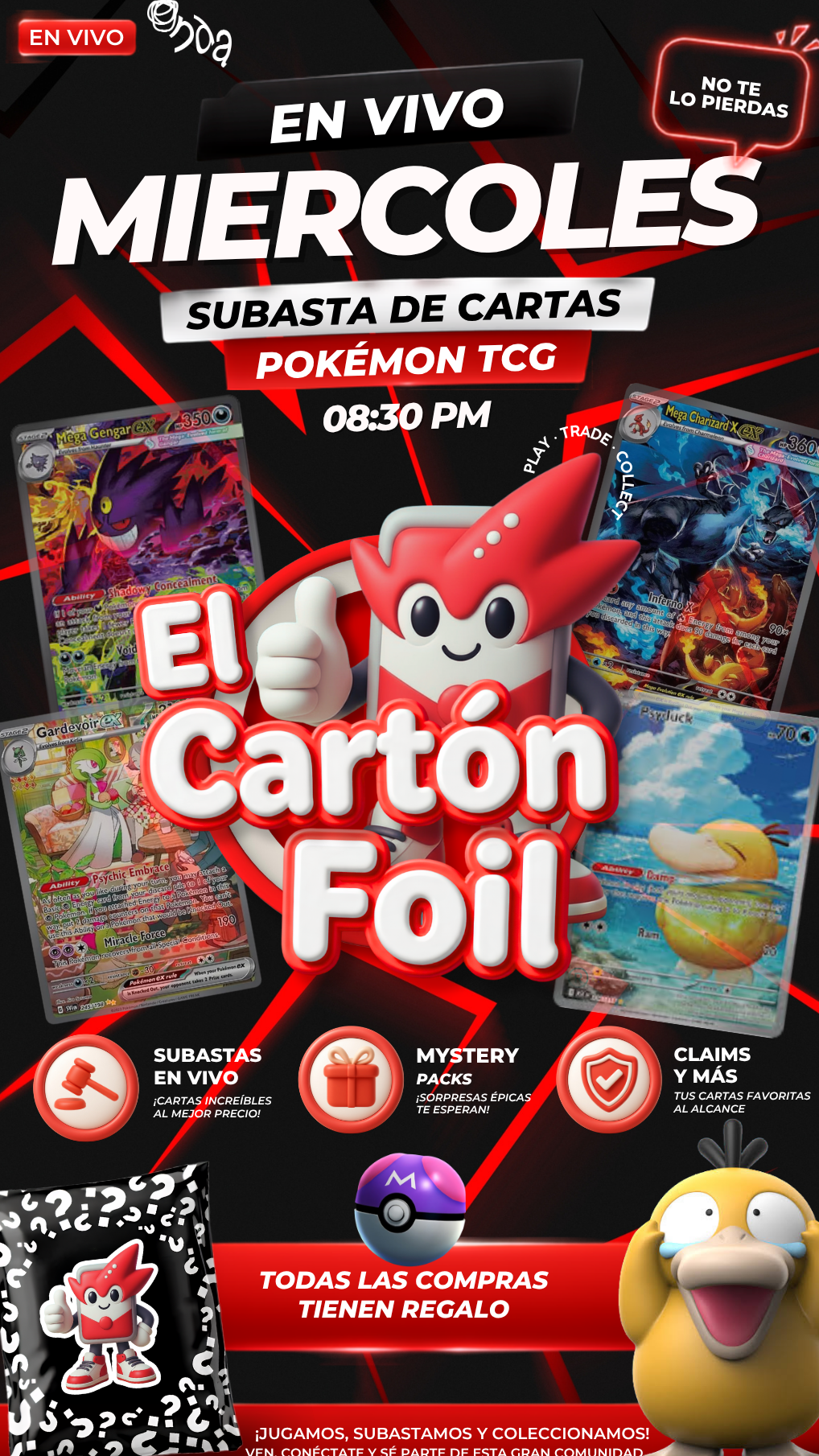 Subastas Pokemon desde $20 pesos