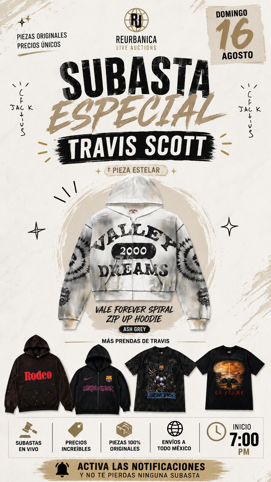 🔥 VALE FOREVER HOODIE | SUBASTA ESPECIAL + TRAVIS SCOTT | 7PM
