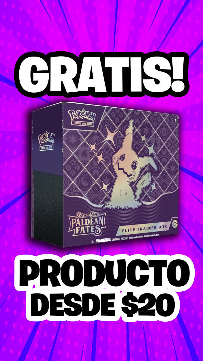 MEGA RULETA! ETB Paldean Fates Gratis