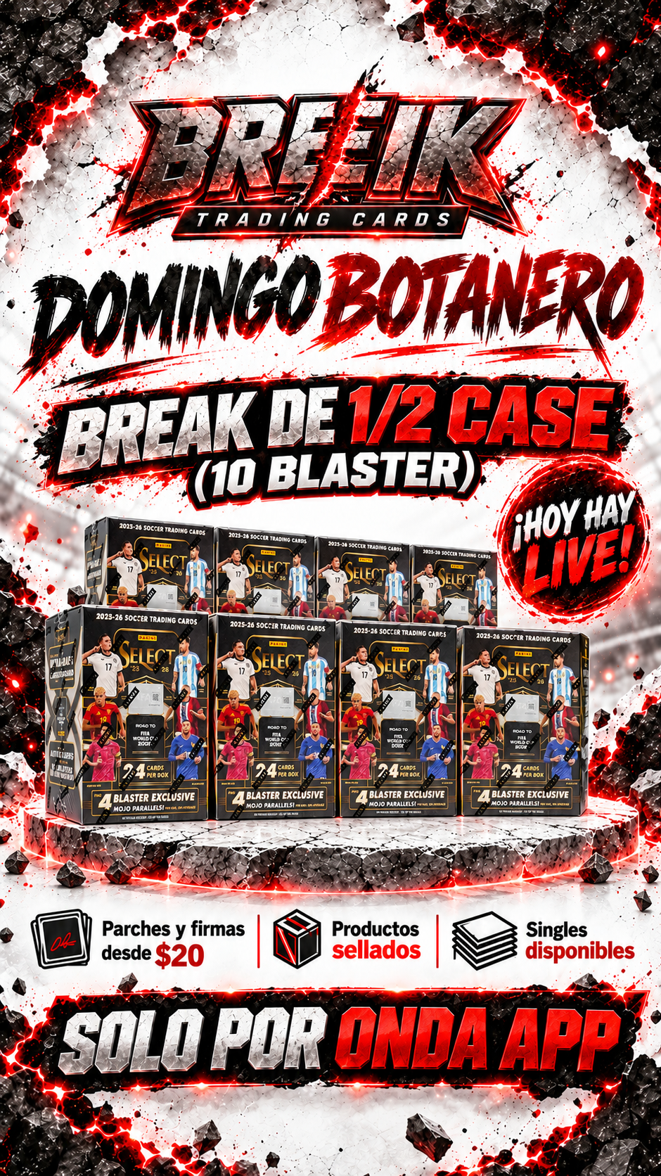 BREAK 1/2 CASE SELECT
