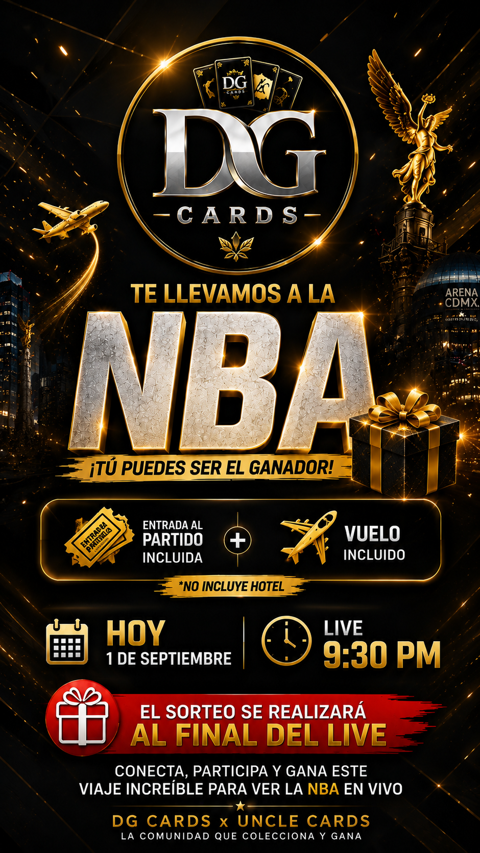 🔥 ¡REGALAMOS UN VIAJE A LA NBA! 🏀✈️ | DG CARDS x UNCLE CARDS