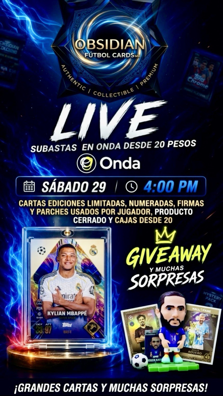 💥 GIVEAWAY MBAPPÉ 💎 + CARTAS LIMITADAS DESDE $20 + PRODUCTO SELLADO DESDE $20 🔥