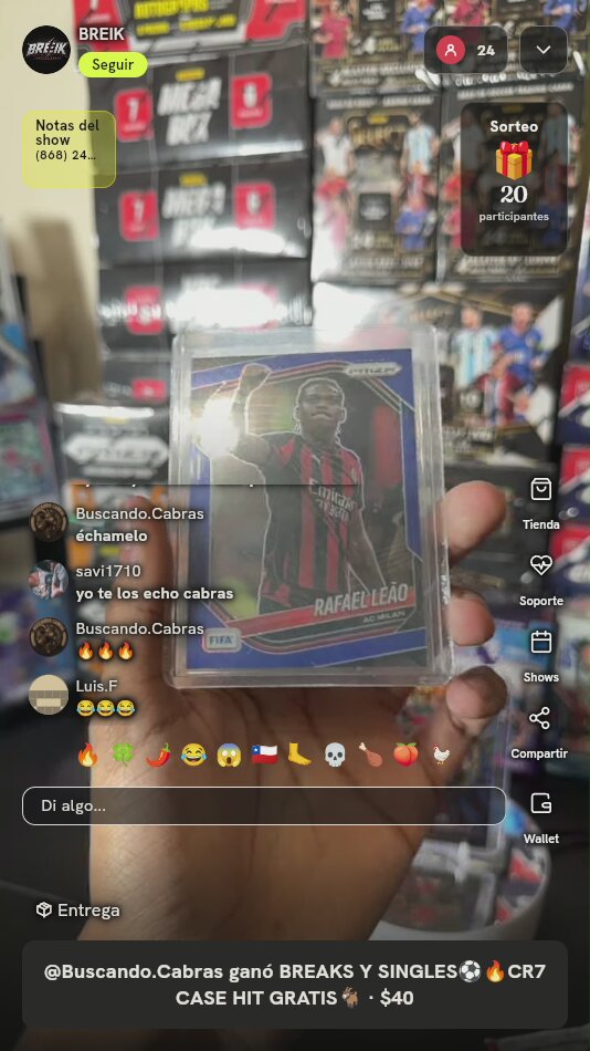 Carta Rafael Leão Panini Prizm