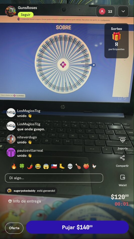 Giro de Ruleta TCG Pokémon