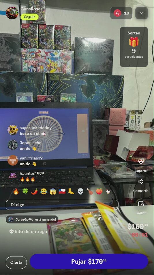 Tiro de Ruleta Pokémon TCG