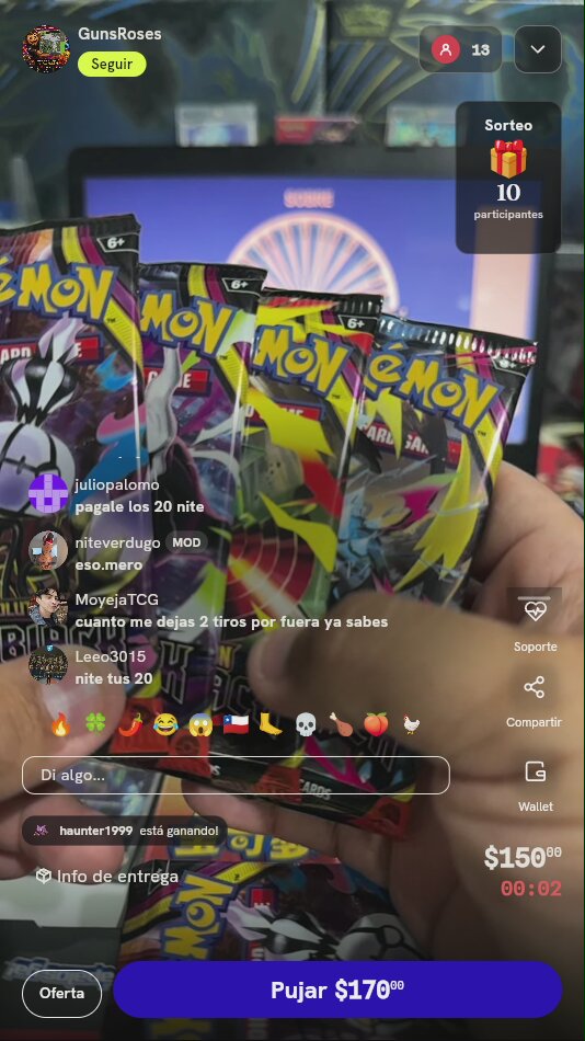 Sobres de Cartas Pokémon TCG