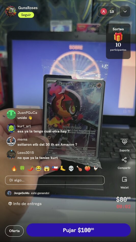 Carta Pokémon Charcadet Promo Sellada