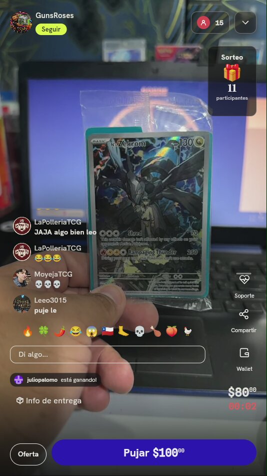 Carta Pokémon N's Zekrom Promo
