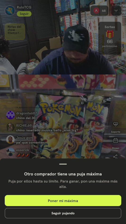 Sobres de Cartas Pokémon