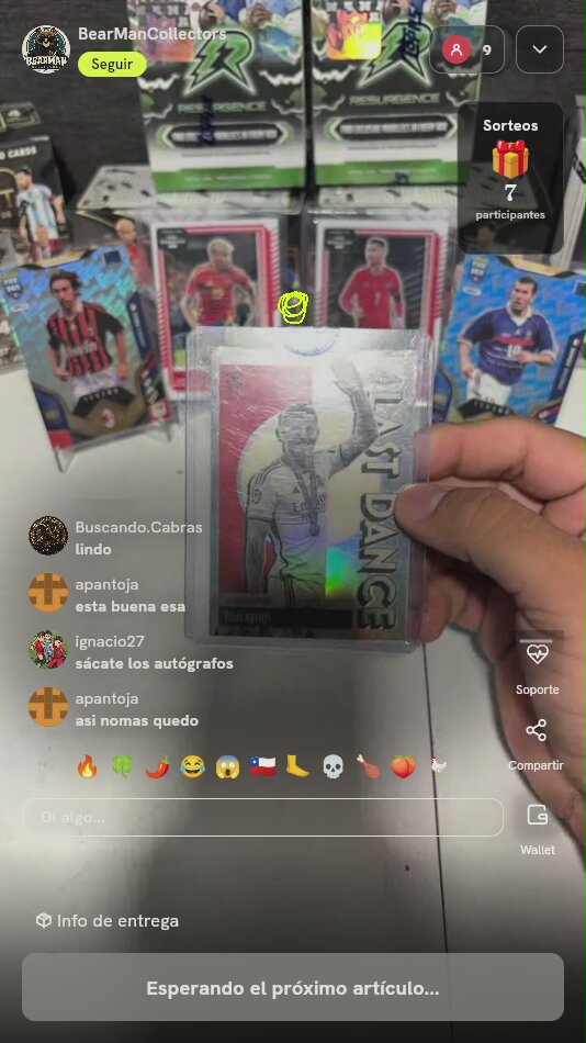Carta Toni Kroos Topps Chrome Last Dance