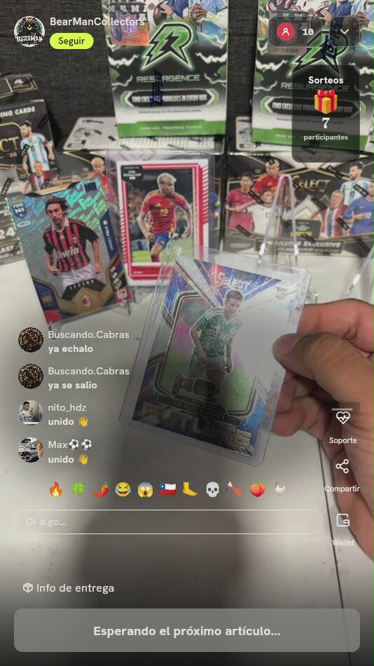 Carta Panini Select México Rookie