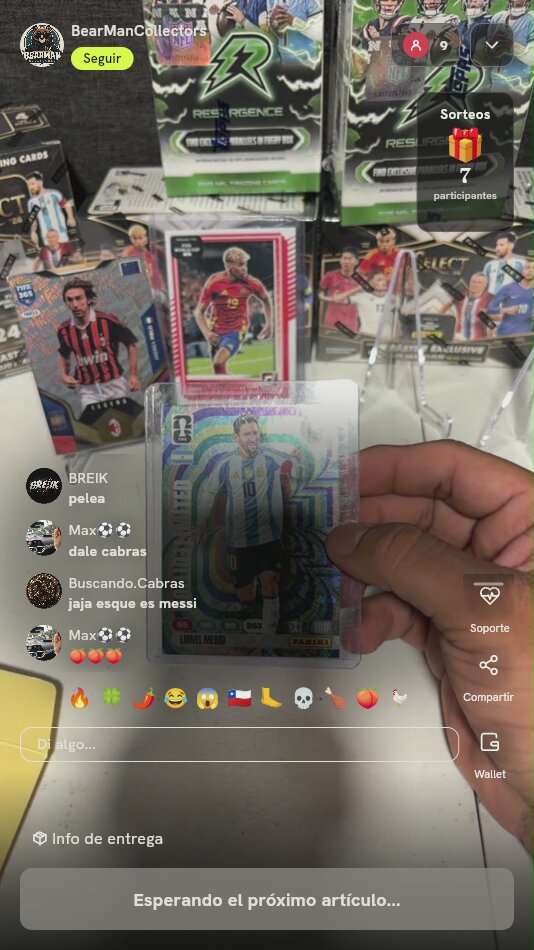 Carta Lionel Messi Panini Adrenalyn XL