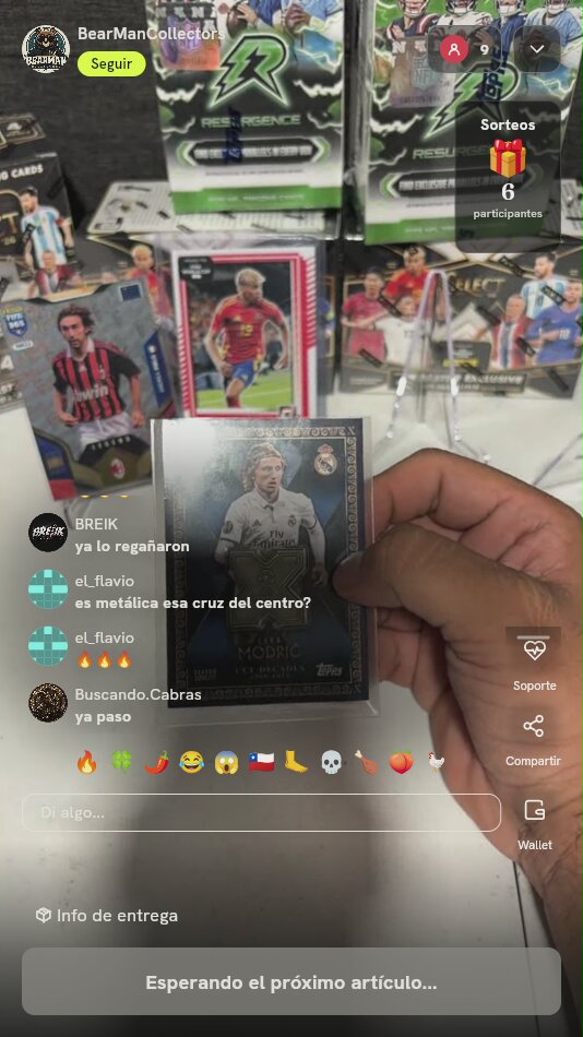 Carta Topps Luka Modric Real Madrid