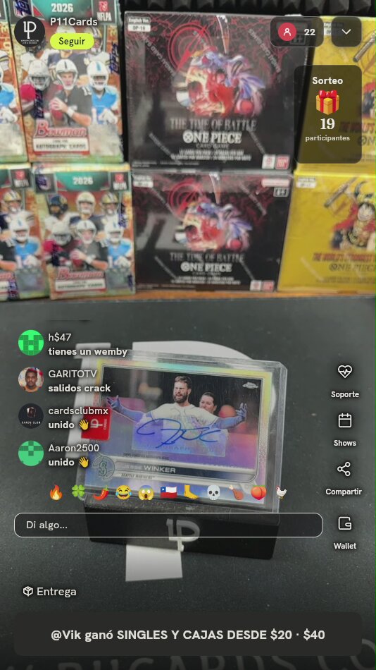 Carta Jesse Winker Topps Chrome Autograph