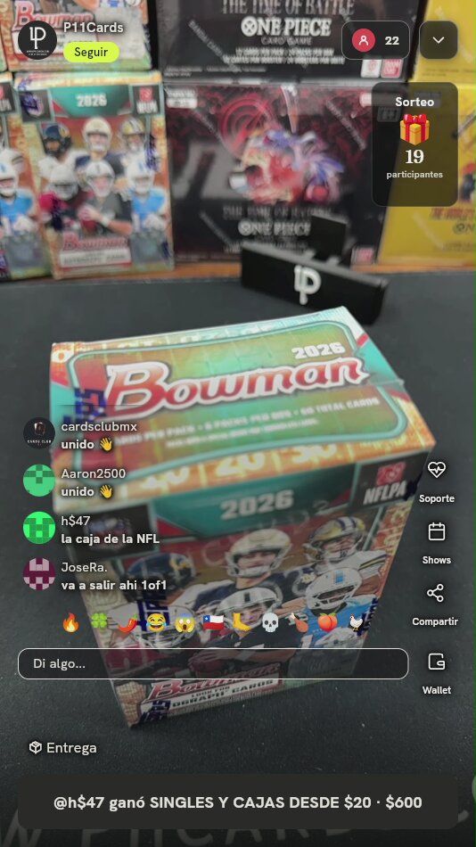 Caja Topps Bowman 2026 NFL
