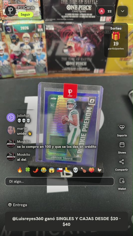 Carta Jordan Travis Rookie Phenom Optic