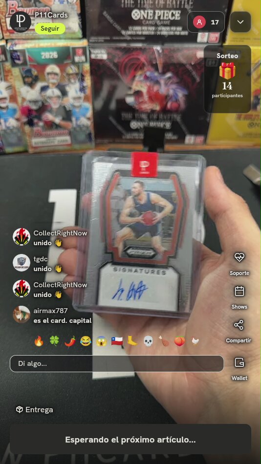 Carta Panini Prizm Draft Picks Signatures