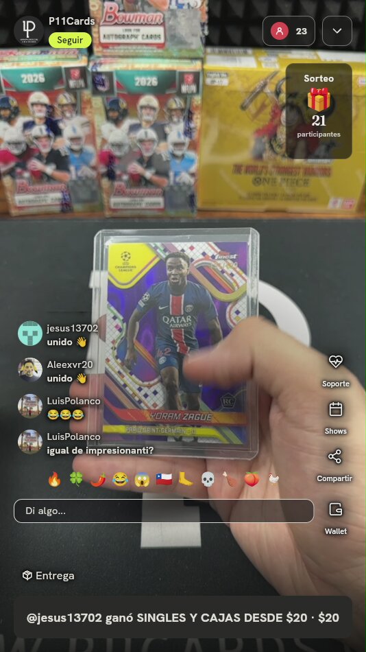 Carta Yoram Zague Topps Finest