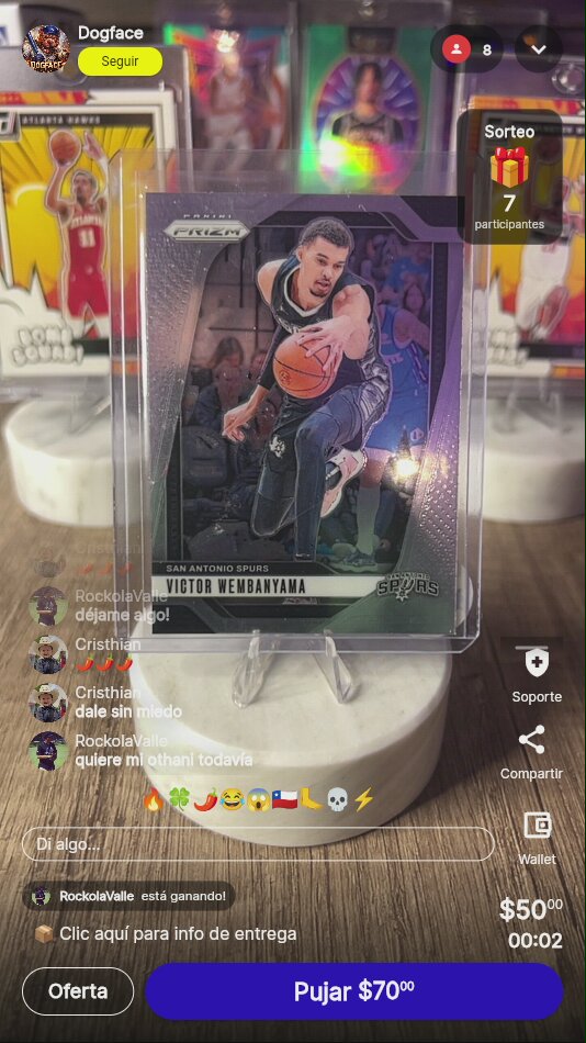 Wembanyama 2023-24 Panini Prizm Rookie Card
